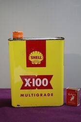 Shell X100 2 Litres Motor Oil Tin