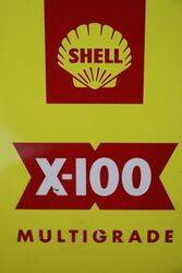 Shell X100 2 Litres Motor Oil Tin