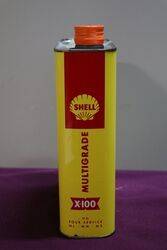 Shell X100 2 Litres Motor Oil Tin