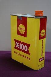 Shell X100 2 Litres Motor Oil Tin