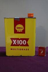 Shell X100 2 Litres Motor Oil Tin