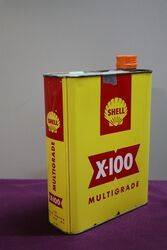 Shell X100 2 Litres Motor Oil Tin