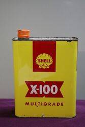 Shell X100 2 Litres Motor Oil Tin