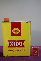 Shell X100 2 Litres Motor Oil Tin