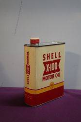 Shell X100 2 Litres Motor Oil Tin 