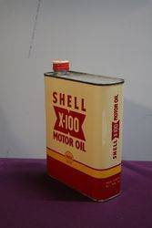 Shell X100 2 Litres Motor Oil Tin 