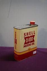 Shell X100 2 Litres Motor Oil Tin 