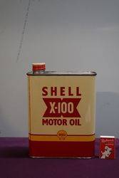 Shell X100 2 Litres Motor Oil Tin 