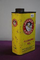 Silver Knight Quart Flushing Oil Tin 