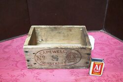 Small Antique Capewell No 8 Horsenails Packing Box