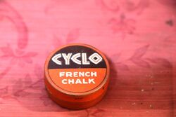 Small Vintage CYCLO French Chalk Tin