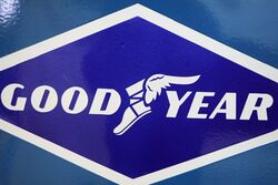 Stunning GoodYear Authorised Dealer Enamel Advertising Sign  