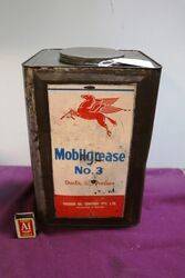 Vacuum Oil Mobilgrease no. 3 tin.