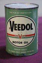 Veedol Quart Motor Oil Tin