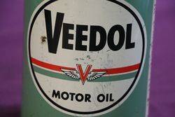 Veedol Quart Motor Oil Tin