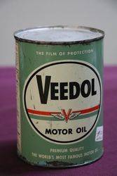 Veedol Quart Motor Oil Tin