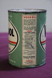 Veedol Quart Motor Oil Tin