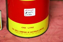 Very Clean Shell Motor Oil One Litre Tin