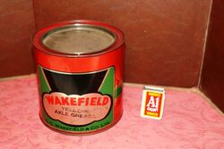 Very Early Wakefield Castrol Yellow Axle Grease 5lb Tin.