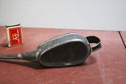 Vintage 13 pint Boat Shape Oiler with Button Pump Action