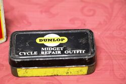 Vintage Dunlop Midget Cycle Repair Outfit Tin