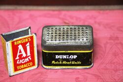 Vintage Dunlop Patch-Heat Units Patches Tin.