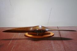 Vintage German Made Wooden Propeller Clock 