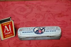 Vintage John Bull Cycle Repair Outfit Tin with Some Contents.