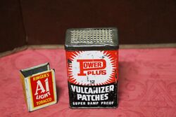 Vintage Power Plus Vulcanizer Patches Tin.