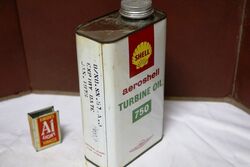 Vintage Shell Aeroshell Turbine Oil 750 Quart Tin