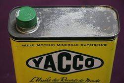 Yacco Motor Oil Tin 