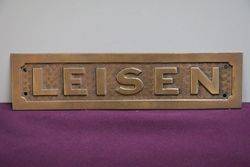 Brass "Leisen" House Sign